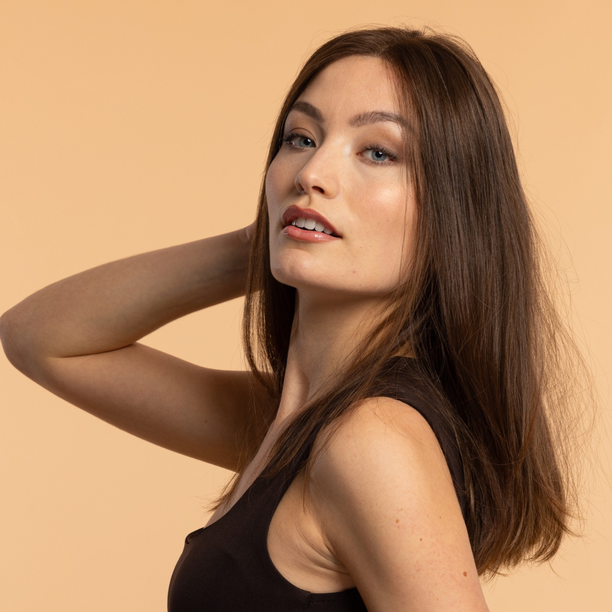 Prothèse capillaire, perruque en cheveux naturels. Châtain 25 cm, luxe pour alopécie chimiothérapie confortable TWIGS