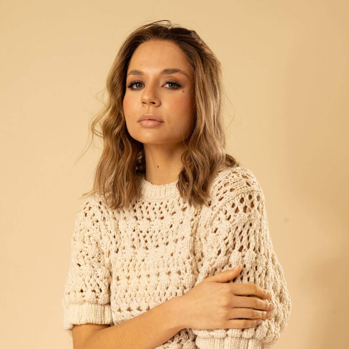Image de Perruque en cheveux naturel vierge - Mi-longue 20 cm - blonde