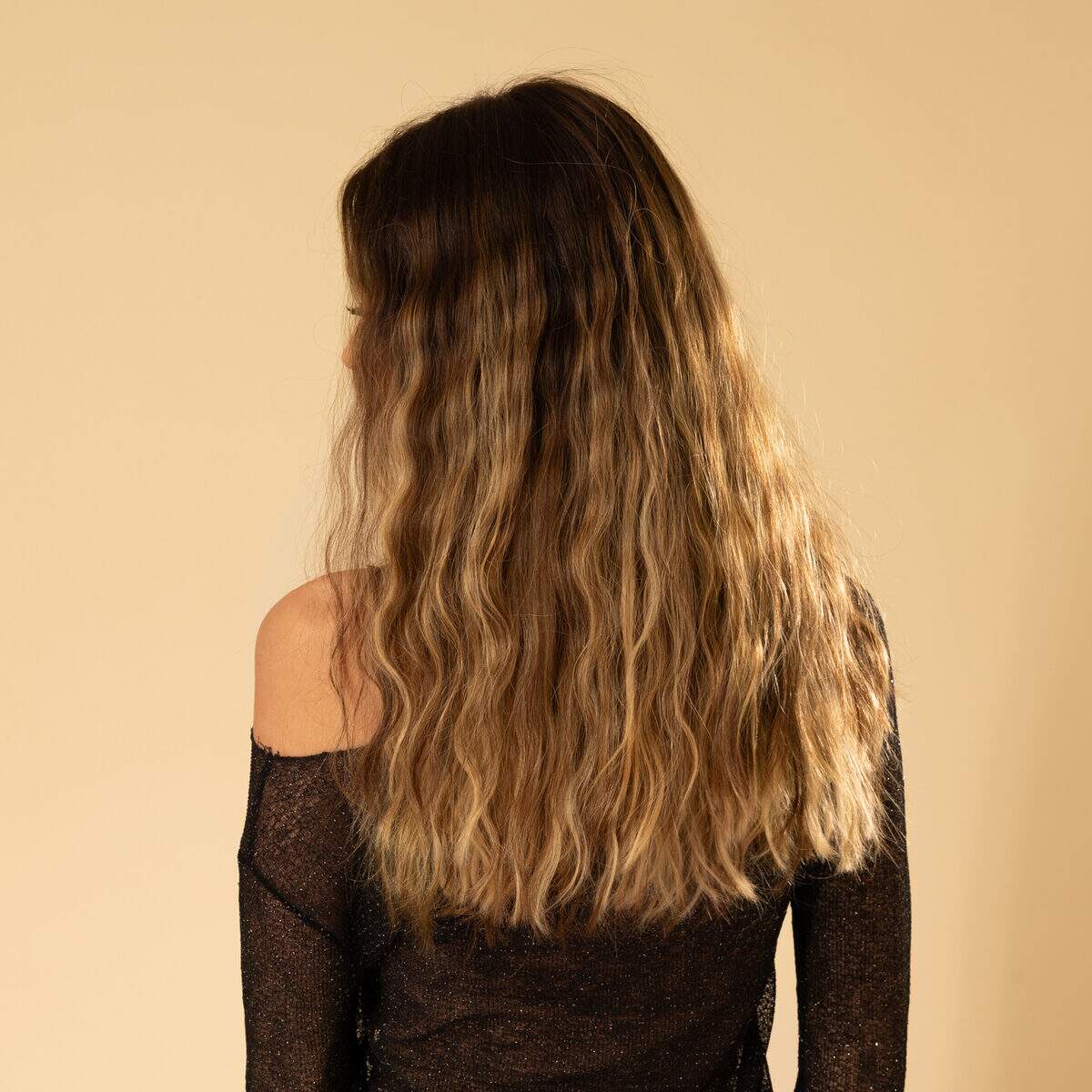 Image de Perruque en cheveux naturel vierge - Longue 30 cm - Chatain