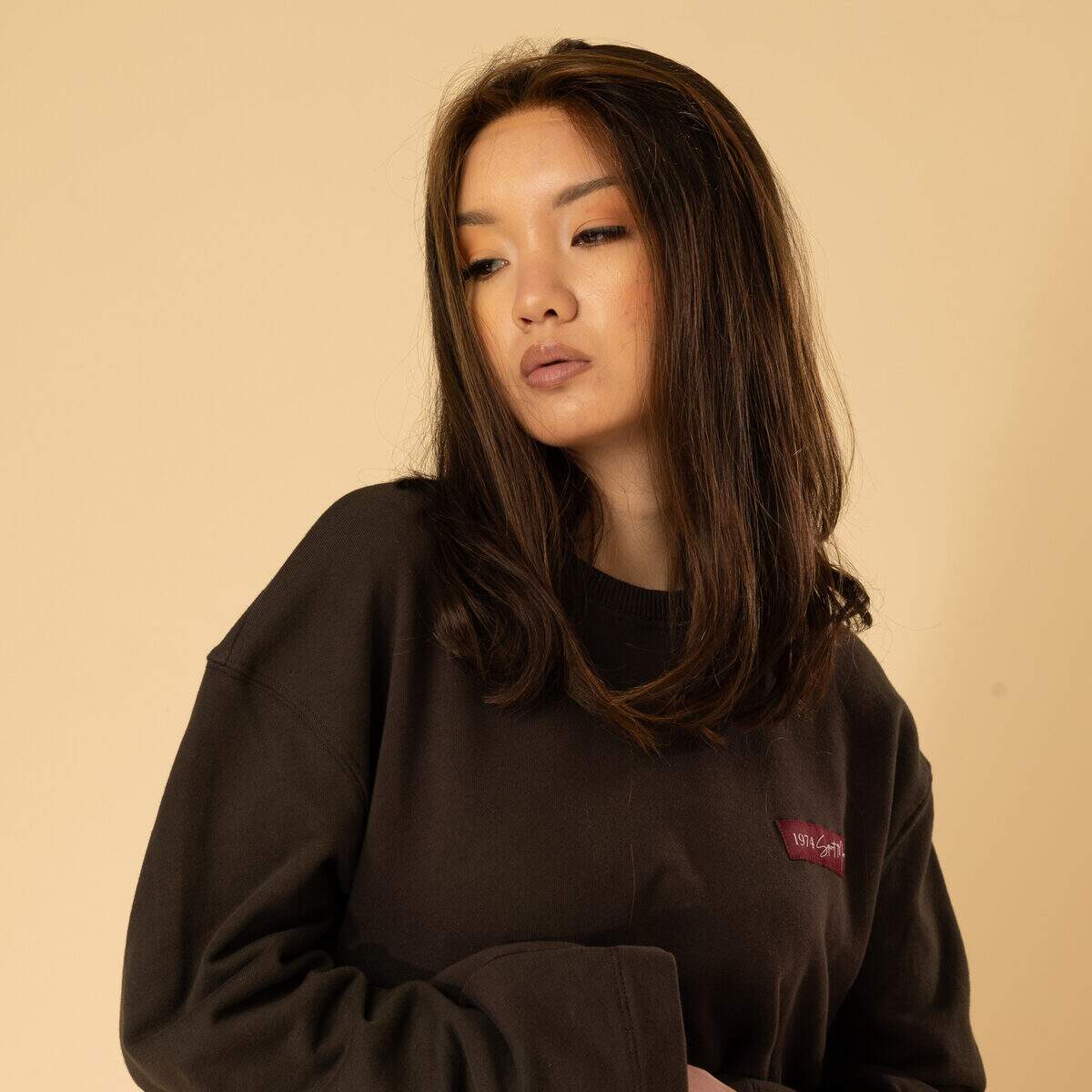 perruque haut de gamme cheveux naturels brun fonce style elegant pour usage quotidien